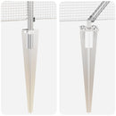 vidaXL Kerítés oszlopokkal Ezüst 0,6 x 10 m Acél