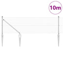 vidaXL Kerítés oszlopokkal Ezüst 0,6 x 10 m Acél