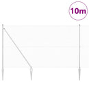 vidaXL Kerítés oszlopokkal Ezüst 1.5 x 10 m Acél