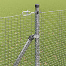 vidaXL Kerítés oszlopokkal Ezüst 1.5 x 10 m Acél