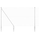 vidaXL Kerítés oszlopokkal Ezüst 1.5 x 10 m Acél