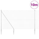 vidaXL Kerítés oszlopokkal Ezüst 1.6 x 10 m Acél