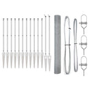 vidaXL Kerítés oszlopokkal Ezüst 1.4 x 25 m Acél