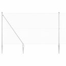 vidaXL Kerítés oszlopokkal Ezüst 1.5 x 25 m Acél