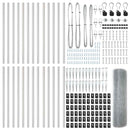 vidaXL Kerítés oszlopokkal Ezüst 0.8 x 50 m Acél