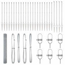 vidaXL Kerítés oszlopokkal Ezüst 1.4 x 50 m Acél