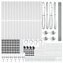 vidaXL Kerítés oszlopokkal Ezüst 1.5 x 50 m Acél