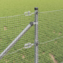 vidaXL Hevederes drótkerítés tüskékkel 100 x 0,6 m Horganyzott Acél