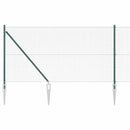 vidaXL Hevederes drótkerítés tüskékkel 10 x 1 m PVC-bevonatos Acél