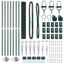 vidaXL Kerítés oszlopokkal Zöld 1.2 x 10 m Acél