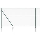 vidaXL Hevederes drótkerítés tüskékkel 10 x 1,4 m PVC-bevonatos Acél