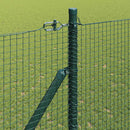 vidaXL Hevederes drótkerítés tüskékkel 10 x 1,5 m PVC-bevonatos Acél