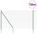 vidaXL Hevederes drótkerítés tüskékkel 10 x 1,6 m PVC-bevonatos Acél