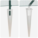 vidaXL Hevederes drótkerítés tüskékkel 25 x 0,8 m PVC-bevonatos Acél