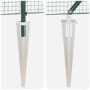 vidaXL Hevederes drótkerítés tüskékkel 25 x 0,8 m PVC-bevonatos Acél
