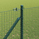 vidaXL Hevederes drótkerítés tüskékkel 25 x 1,4 m PVC-bevonatos Acél