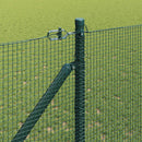 vidaXL Hevederes drótkerítés tüskékkel 50 x 1 m PVC-bevonatos Acél