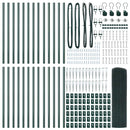 vidaXL Hevederes drótkerítés tüskékkel 50 x 1 m (16 x 16 mm háló) Zöld