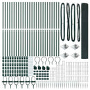 vidaXL Kerítés oszlopokkal Zöld 1.2 x 50 m Acél