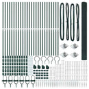 vidaXL Hevederes drótkerítés tüskékkel 50 x 1,5 m PVC-bevonatos Acél