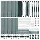 vidaXL Kerítés oszlopokkal Zöld 0.8 x 100 m Acél