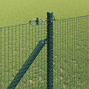 vidaXL Hevederes drótkerítés tüskékkel 100 x 1 m PVC-bevonatos Acél