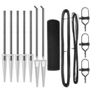 vidaXL Kerítés oszlopokkal Szürke 1 x 10 m Acél