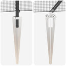 vidaXL Kerítés oszlopokkal Szürke 1.2 x 10 m Acél