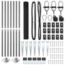 vidaXL Kerítés oszlopokkal Szürke 1.4 x 10 m Acél