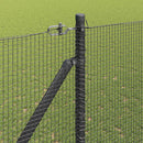 vidaXL Hevederes drótkerítés tüskékkel 12 x 1,5 m PVC-bevonatos Acél