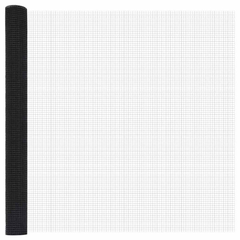 vidaXL Kerítés oszlopokkal Szürke 1.5 x 10 m Acél