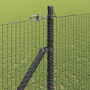 vidaXL Hevederes drótkerítés tüskékkel 11 x 1,5 m PVC-bevonatos Acél