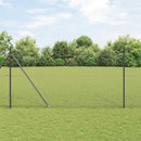 vidaXL Hevederes drótkerítés tüskékkel 11 x 1,5 m PVC-bevonatos Acél