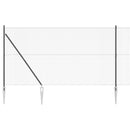 vidaXL Hevederes drótkerítés tüskékkel 11 x 1,5 m PVC-bevonatos Acél