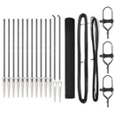 vidaXL Kerítés oszlopokkal Szürke 1.4 x 25 m Acél