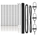 vidaXL Hevederes drótkerítés tüskékkel 25 x 1,5 m PVC-bevonatos Acél
