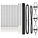 vidaXL Kerítés oszlopokkal Szürke 1.6 x 25 m Acél