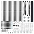 vidaXL Hevederes drótkerítés tüskékkel 50 x 1,4 m PVC-bevonatos Acél