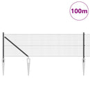 vidaXL Hevederes drótkerítés tüskékkel 100 x 0,4 m PVC-bevonatos Acél
