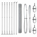 vidaXL Hegesztett Drótháló Beton Alappal 10 x 1 m Horganyzott Acél