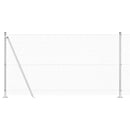 vidaXL Kerítés oszlopokkal Ezüst 1.2 x 10 m Acél