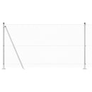 vidaXL Kerítés oszlopokkal Ezüst 1.2 x 10 m Acél