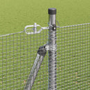 vidaXL Kerítés oszlopokkal Ezüst 1.4 x 10 m Acél