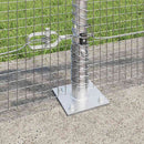 vidaXL Kerítés oszlopokkal Ezüst 0.8 x 25 m Acél