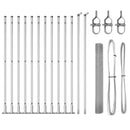 vidaXL Kerítés oszlopokkal Ezüst 1 x 25 m Acél