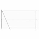 vidaXL Kerítés oszlopokkal Ezüst 1.2 x 25 m Acél