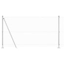 vidaXL Kerítés oszlopokkal Ezüst 1.2 x 25 m Acél