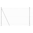 vidaXL Kerítés oszlopokkal Ezüst 1.5 x 25 m Acél