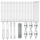 vidaXL Kerítés oszlopokkal Ezüst 0.6 x 50 m Acél