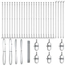 vidaXL Kerítés oszlopokkal Ezüst 1.2 x 50 m Acél